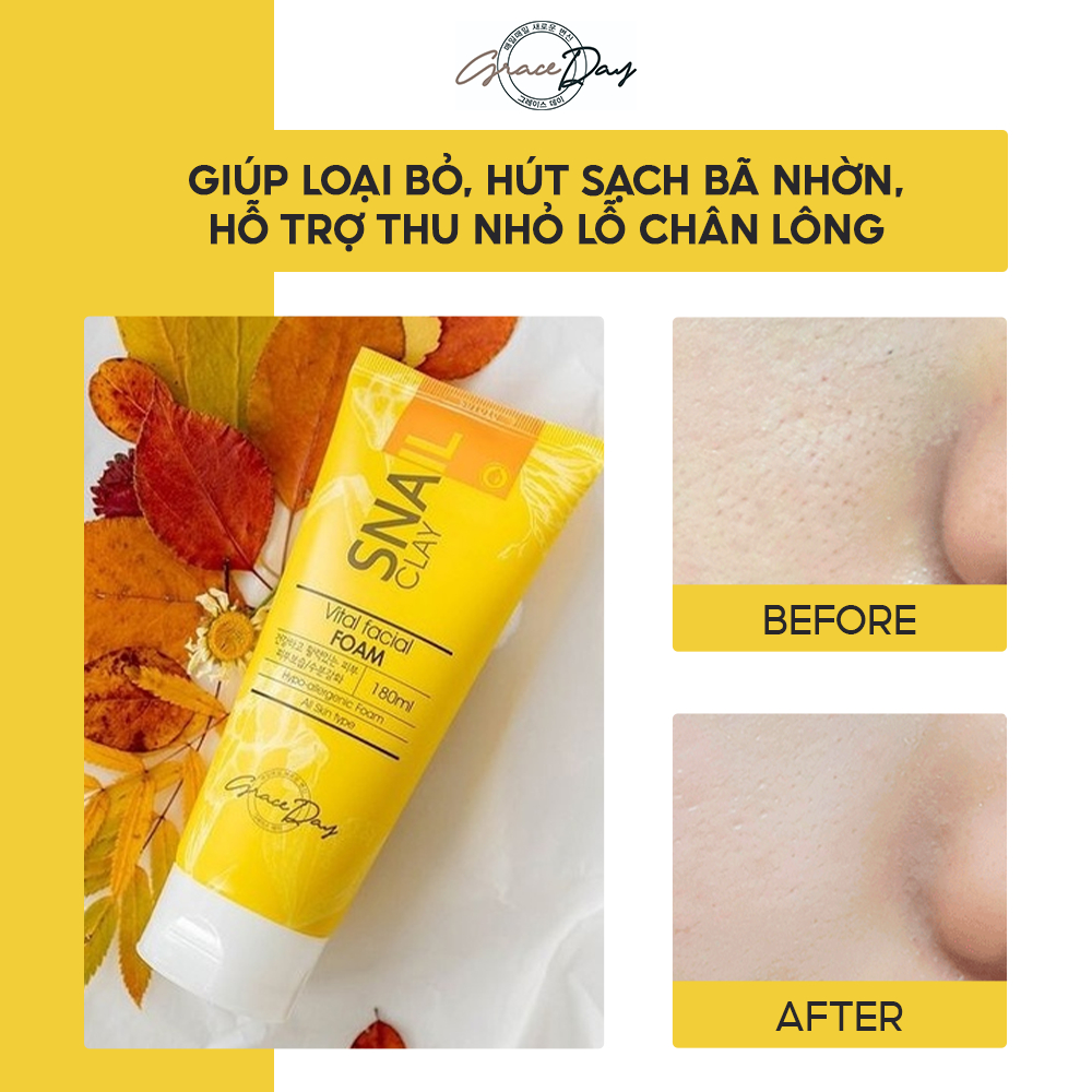 Sữa Rửa Mặt Dạng Bọt GraceDay Facial Foam 180ml