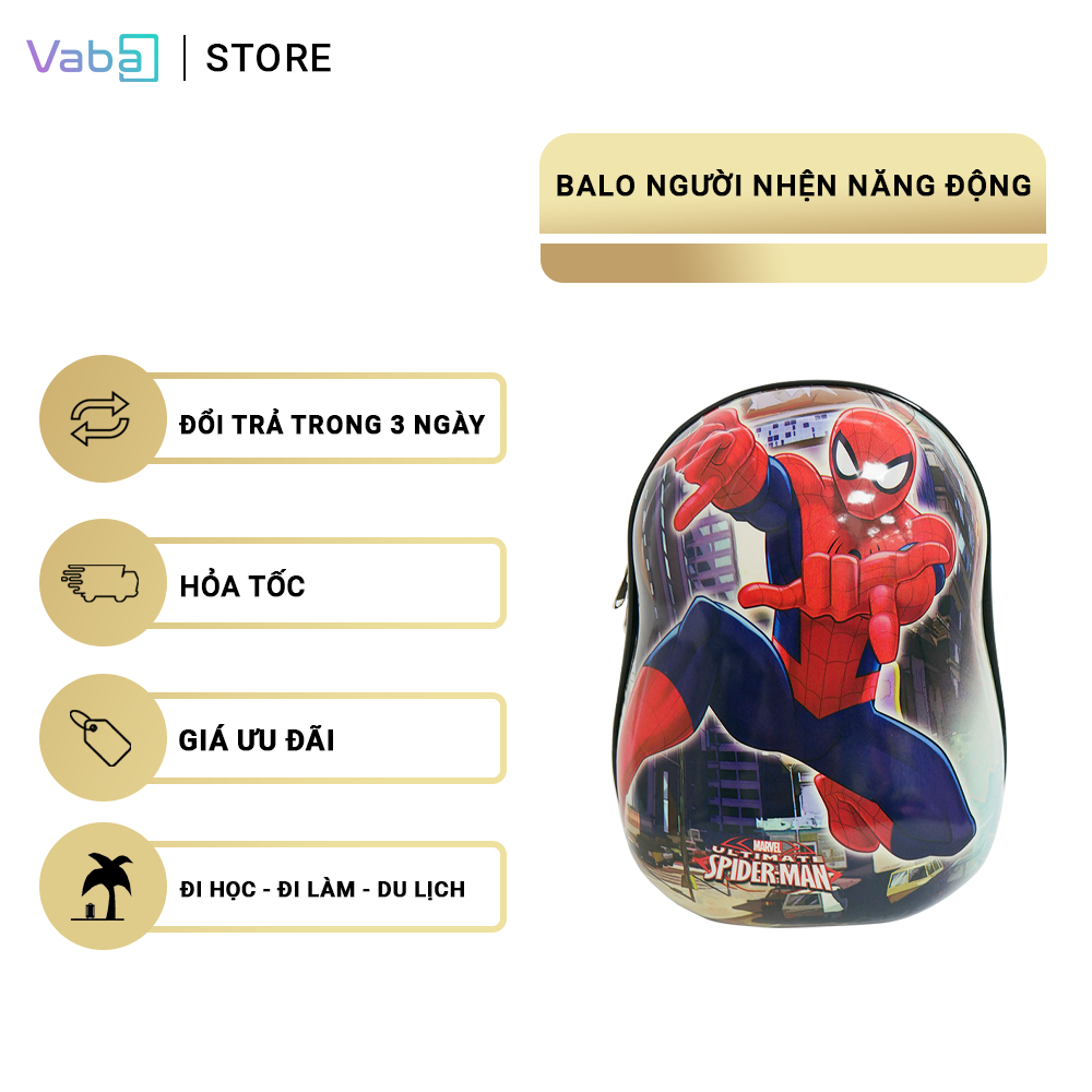 Balo hình người nhện cho trẻ em mẫu giáo đi học, đi chơi
