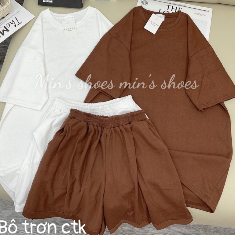 Min's Shoes - Bộ Trơn Nhiều Màu Chất Cotton Khô Bộ 600