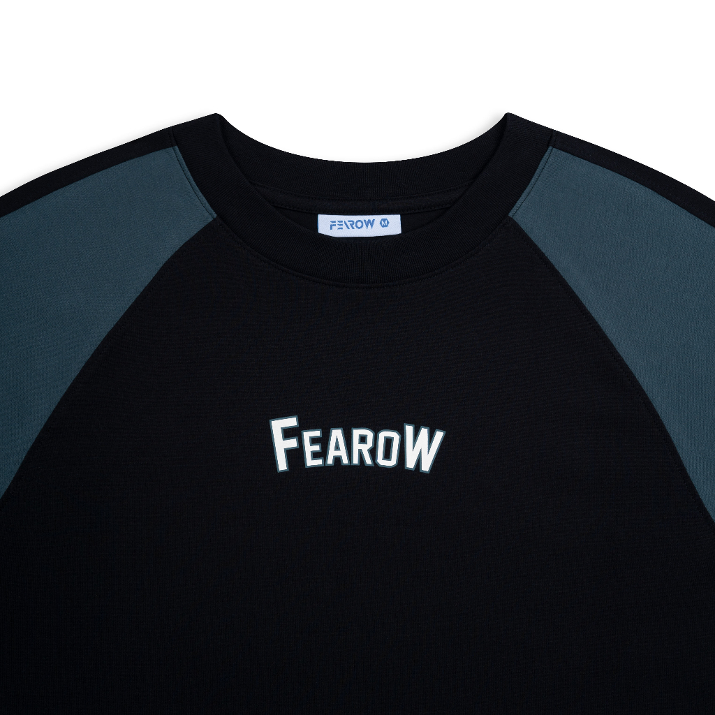 Áo thun nam nữ local brand unisex Fearow Number / Đen & Xám Xanh - FSD1001
