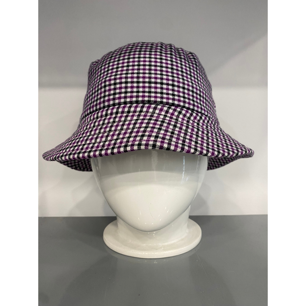 Nón bucket kẻ sọc form nhỏ (vòng đầu <50cm), là min - CHECKED BUCKET HAT