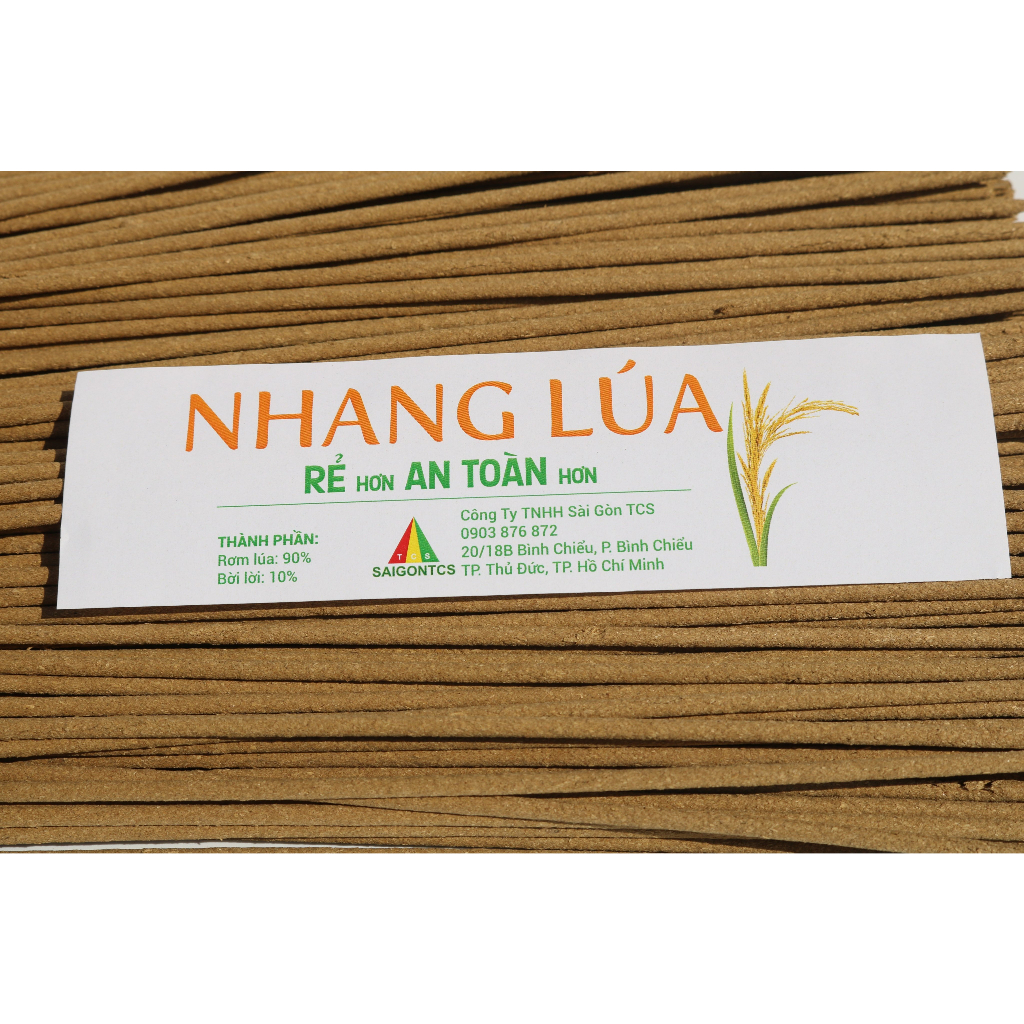 NHANG LÚA BẢO VỆ HỐC MŨI - Ít khói - Không hóa chất, hương dịu nhẹ, an toàn sức khỏe - Phù hợp phòng lạnh phòng kín