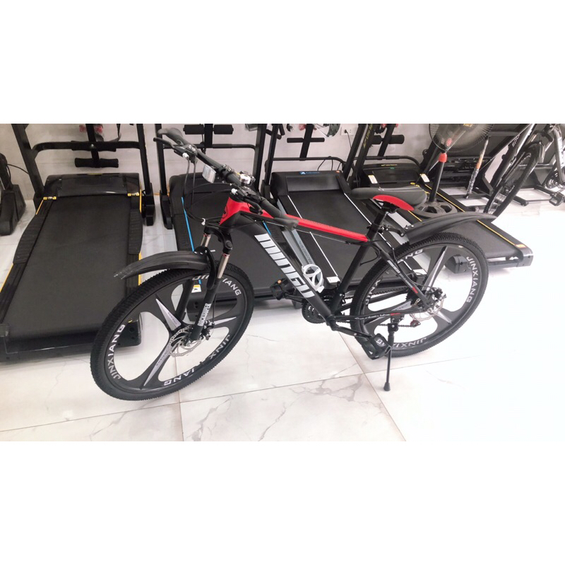 Xe đạp thể thao 26inch MINGU - Phuộc đen chống rỉ giảm sốc - Tặng chắn bùn, kệ và bình nước, cò và đèn phản quang