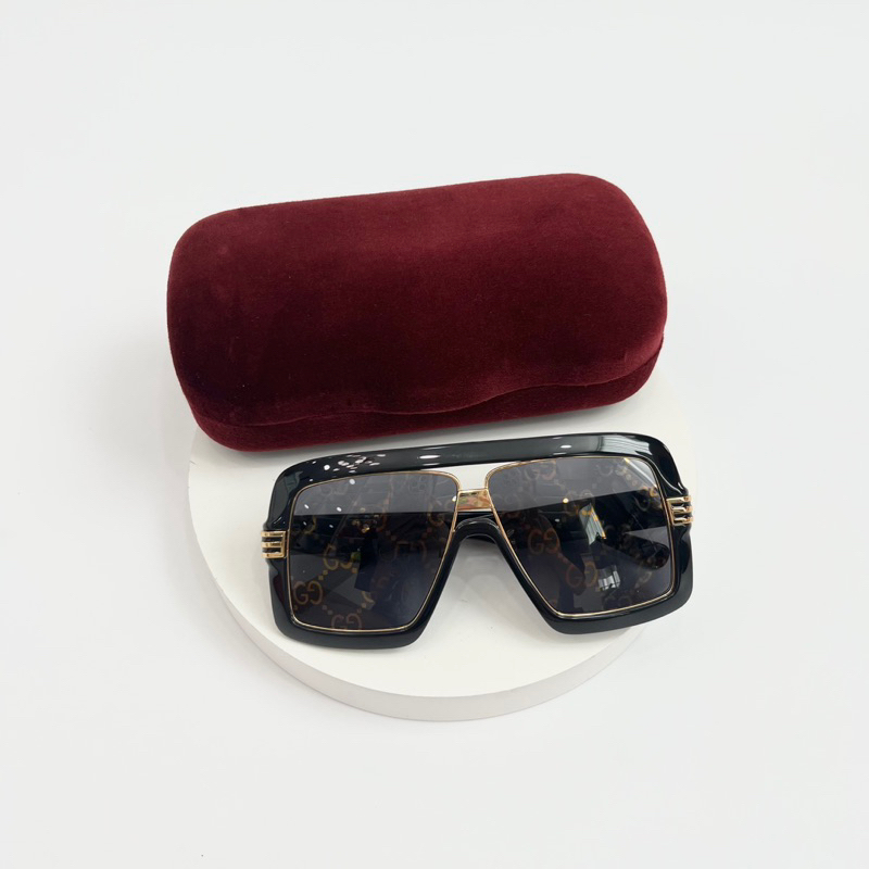 Kính Gucci len vân Monogram chính hãng