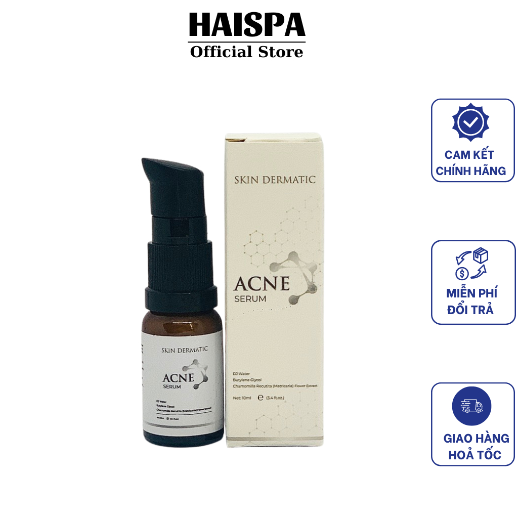 Chấm mụn mủ, serum mụn lang xẹp mụn sau 2h - Haispa