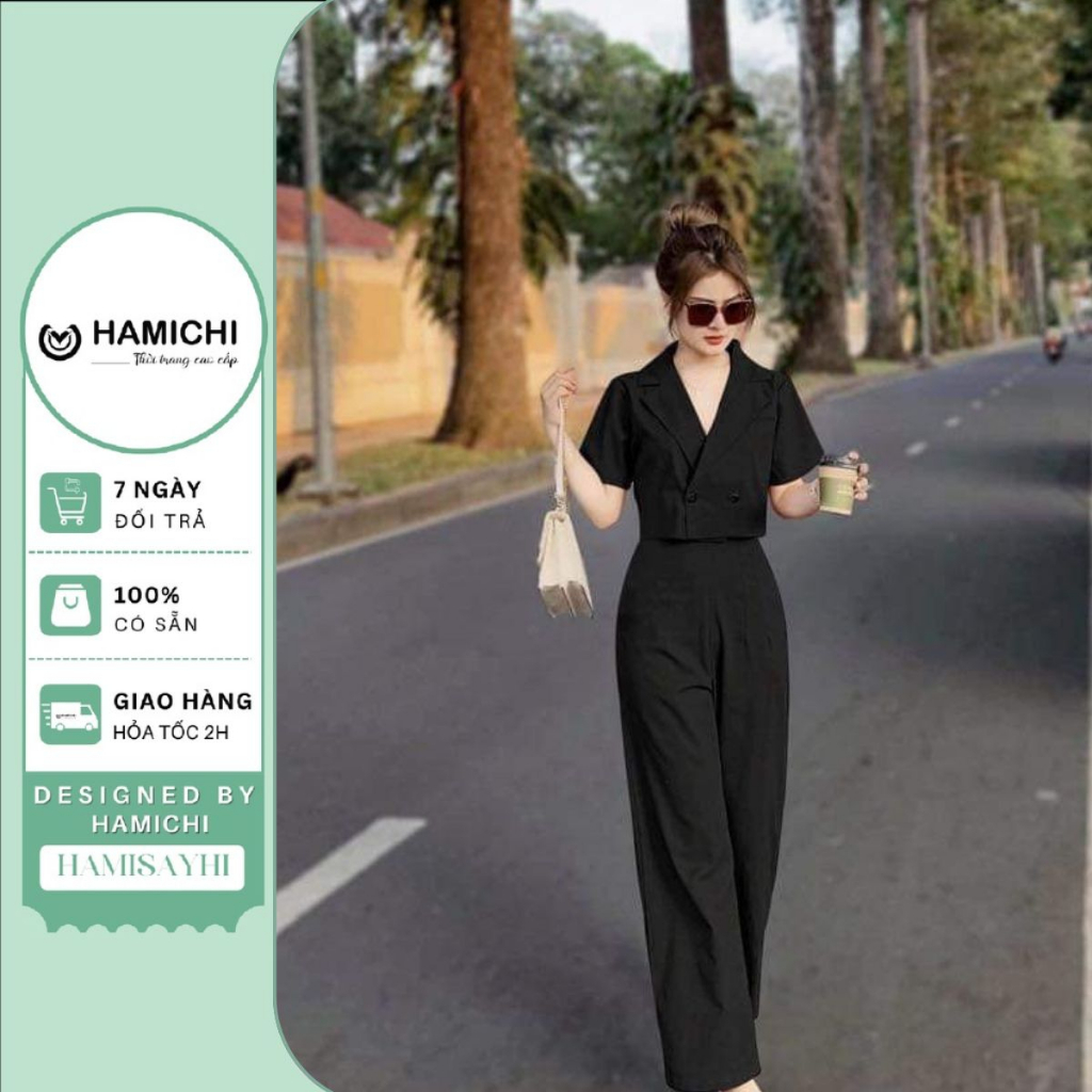 Set vest croptop cộc hở lưng - thời trang thiết kế cao cấp