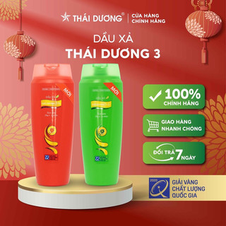 Dầu xả Dược liệu Thái Dương 3 Hương Hoa Đào, Hoa Lá, Hoa Sen 200ml- Sao Thái Dương