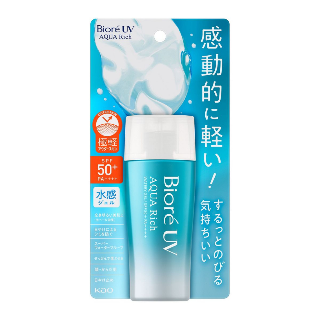 Kem chống nắng Biore UV Aqua Rich Watery Gel Nhật Bản SPF50+ PA++++ 70ml dùng cho mặt và body
