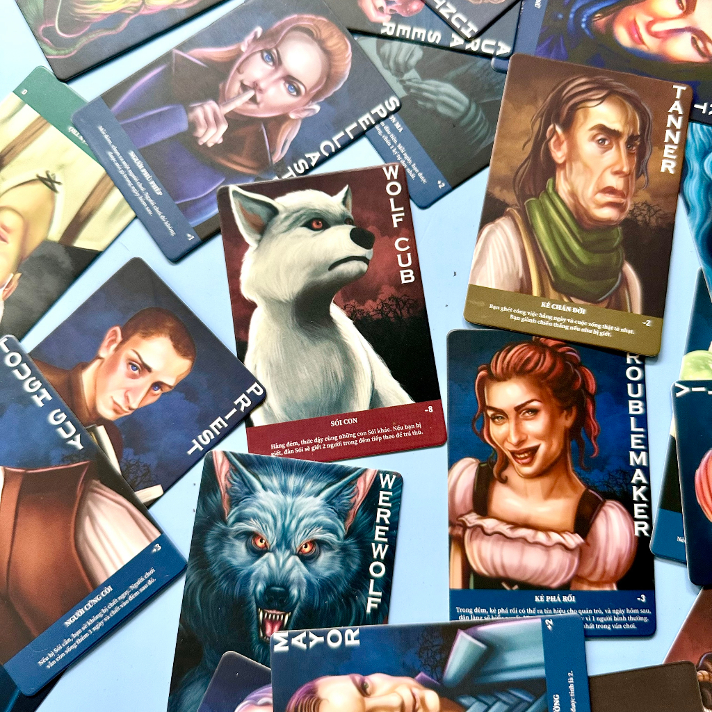 Bộ bài ma sói ultimate deluxe việt hoá boardgame cho bạn bè nhiều chức năng mới