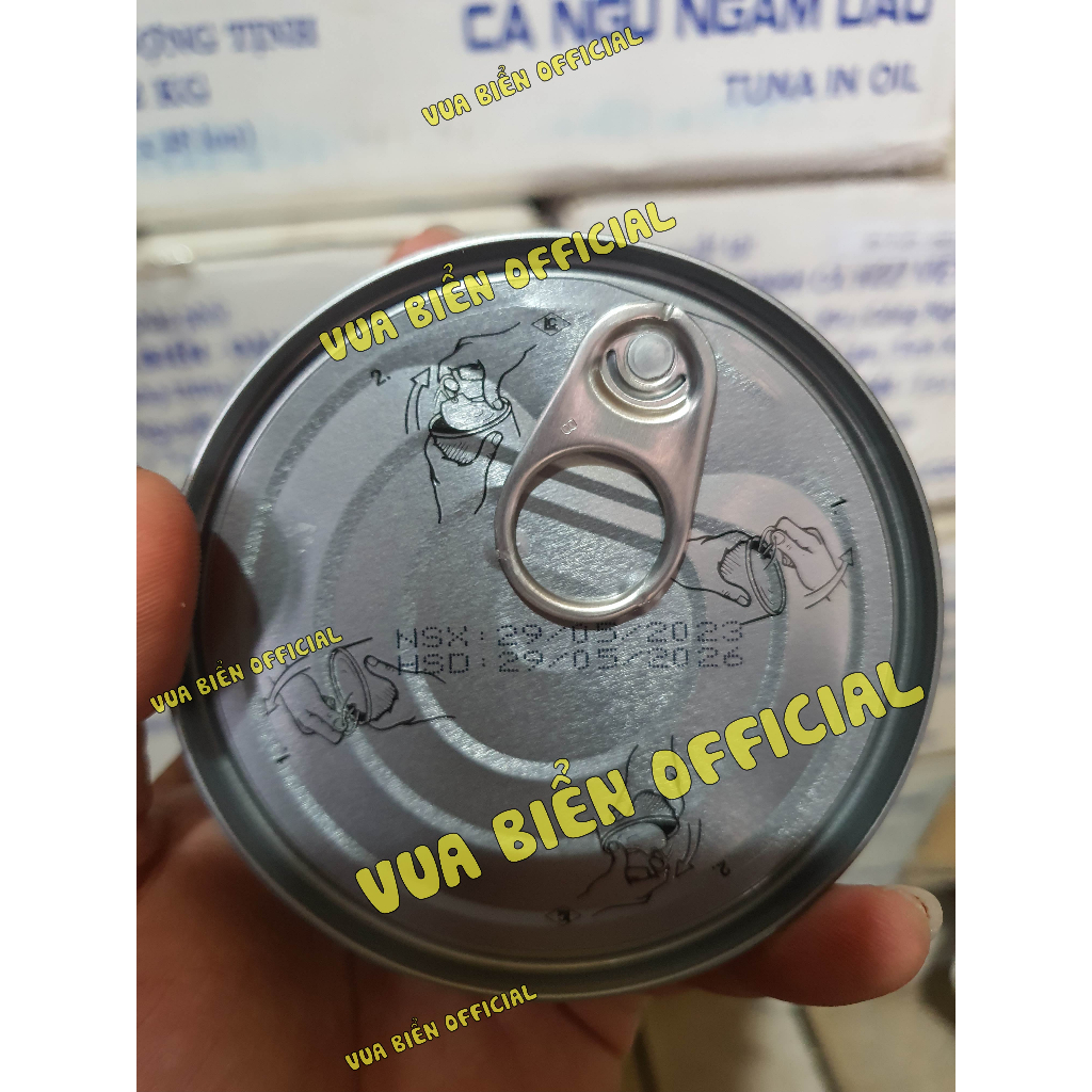 CÁ NGỪ NGÂM DẦU XANH  VUA BIỂN CHÍNH HÃNG MIẾNG TO - TUNA IN OIL 140g