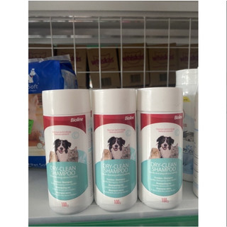 Phấn Tắm khô Bioline 100g cho chó mèo