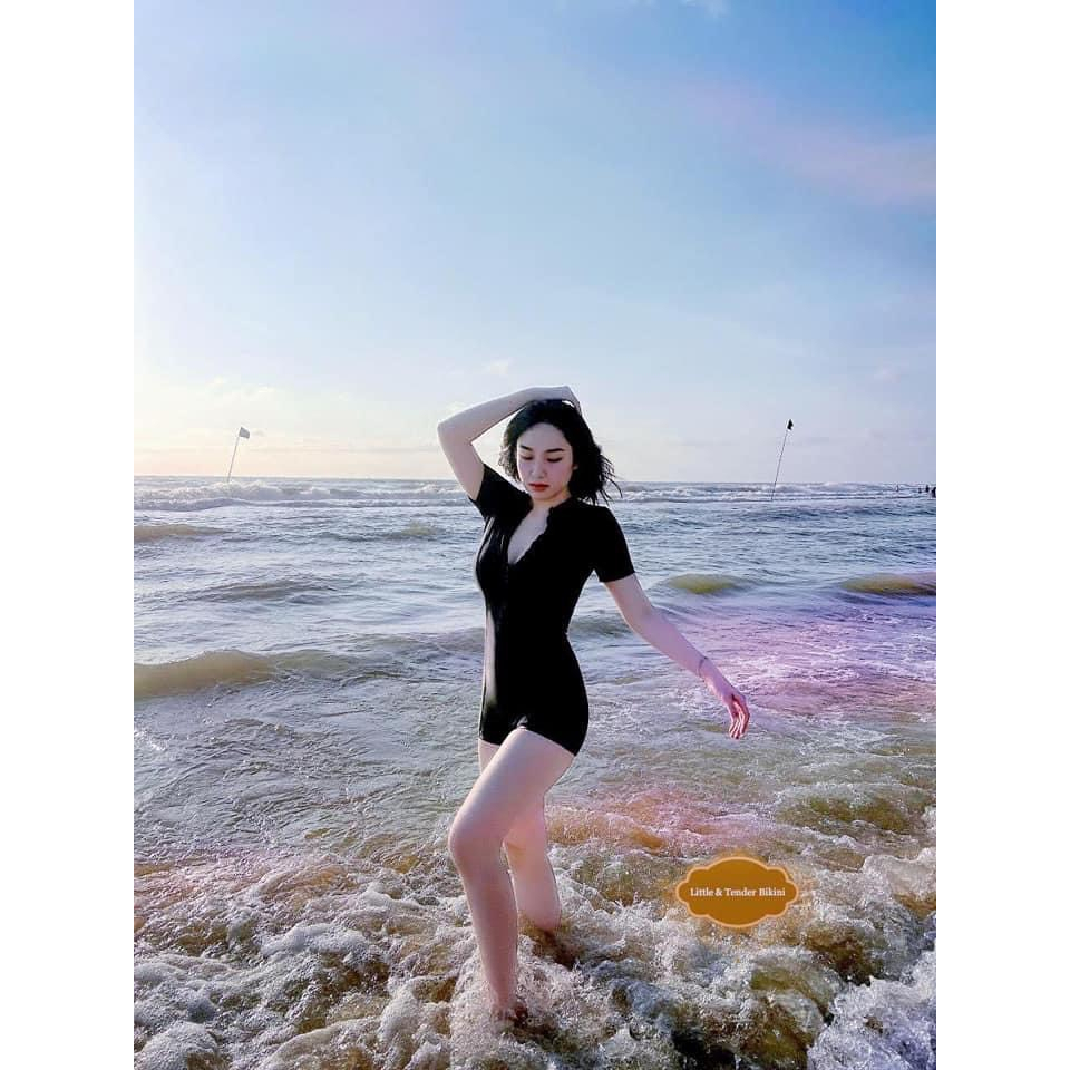 Bikini đồ bơi đi biển 1 mảnh khoá kéo form short kín đáo-BIKINI SAO BIỂN-BKN03 | BigBuy360 - bigbuy360.vn