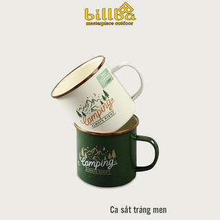 Ca ly cốc sắt tráng men uống trà, cafe nhỏ gọn dùng đi du lịch dã ngoại cắm trại xuất Hàn Quốc - Billba Outdoors