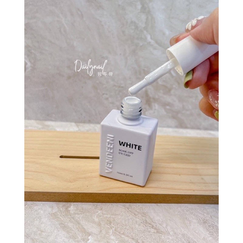Sơn gel đen trắng vendeeni