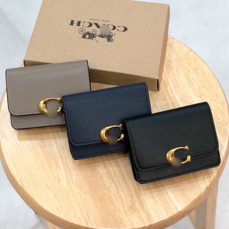 Ví mini Coach da thật