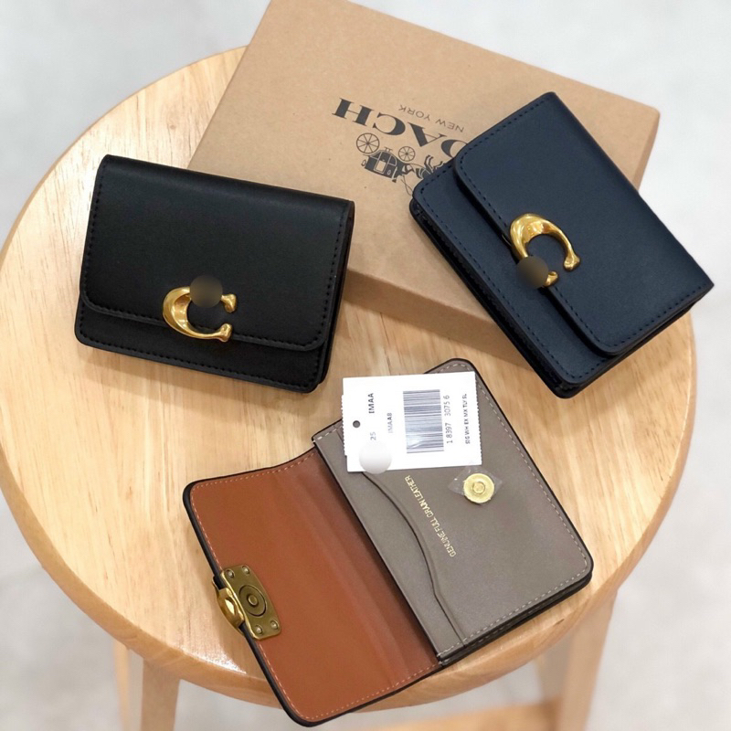 Ví mini Coach da thật