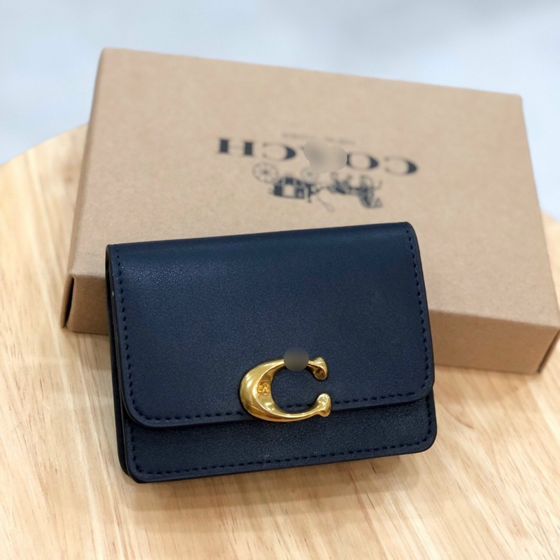Ví mini Coach da thật