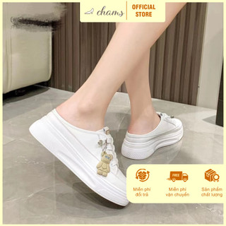 Sục Thể Thao Da Cao Cấp Cham Shoes - Giày Sục Thể Thao Nữ Với Form Dáng Chuẩn Êm Chân, Đế Giày Có Độ Đàn Hồi Cao Cấp