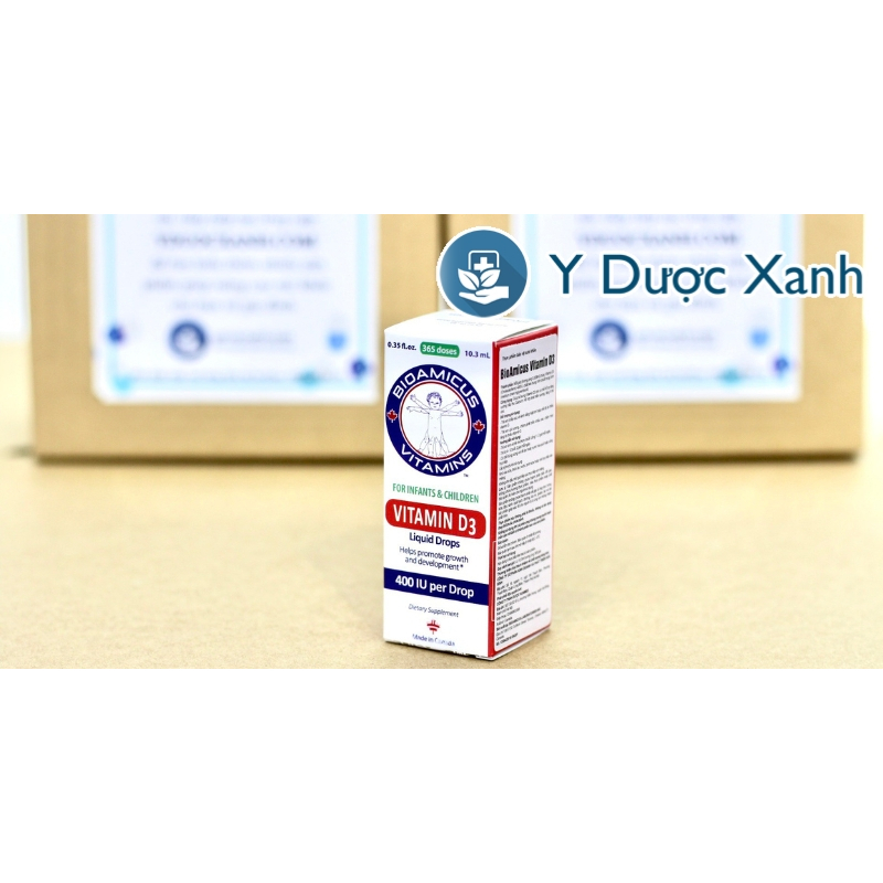 Mua  BIOAMICUS VITAMIN D3, 10ml, Bổ sung Vitamin D3 cho bé - Y Dược Xanh