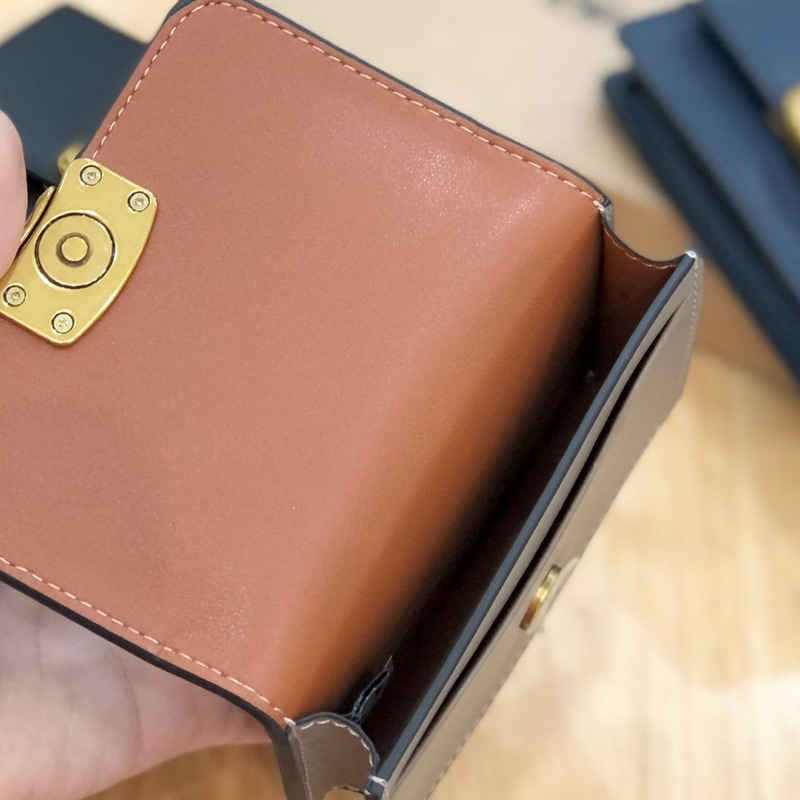 Ví mini Coach da thật
