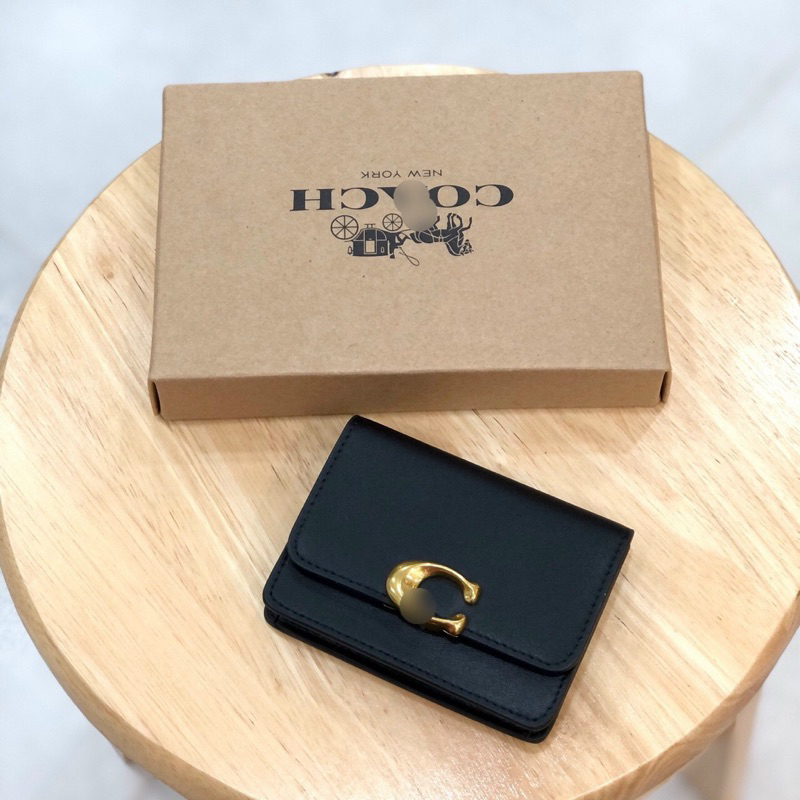 Ví mini Coach da thật