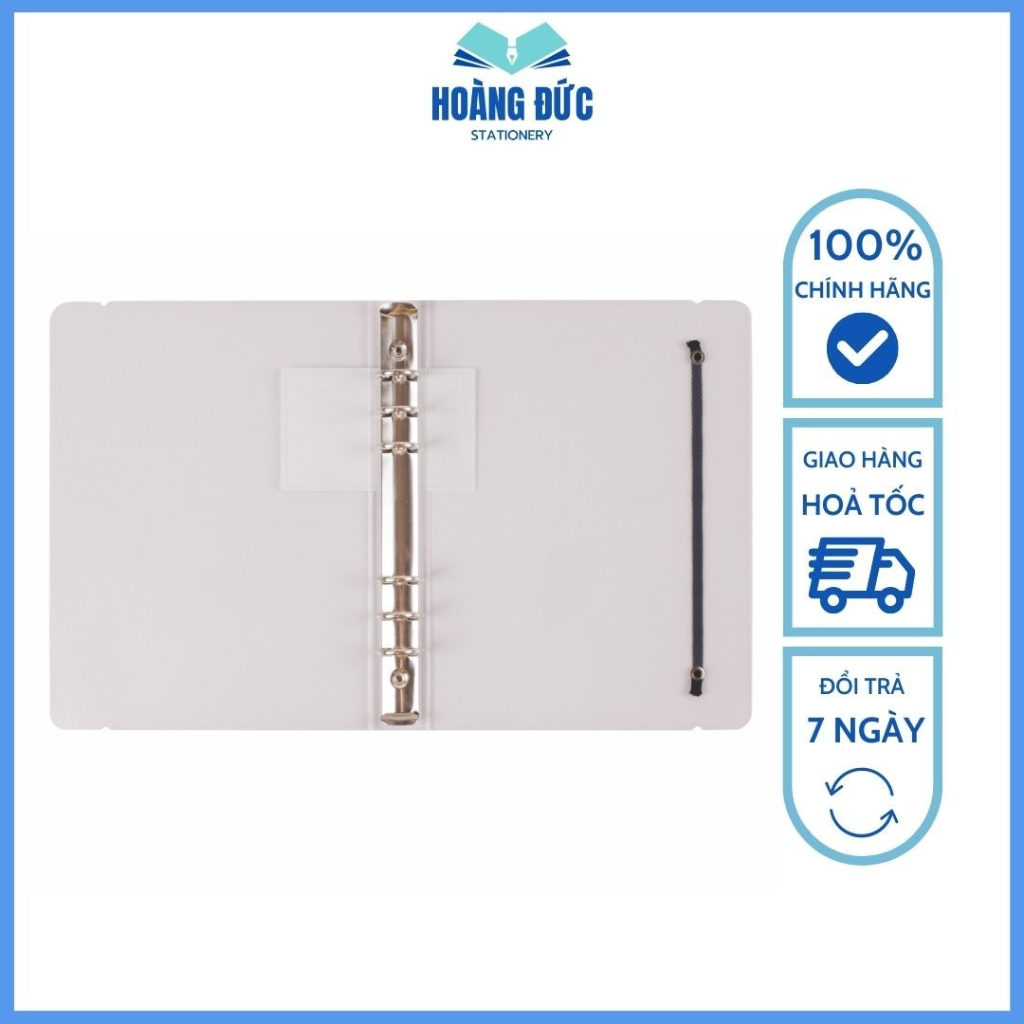 Binder File còng sắt 6 chấu A5 Klong - tháo giấy dễ dàng, MS 993 - Hoàng Đức