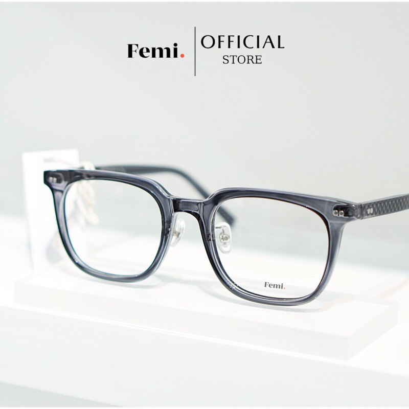 Gọng kính cận vuông Femi Baker mắt kính nam nữ