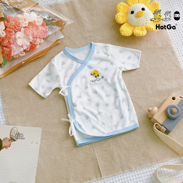 Áo sơ sinh cột dây HotGa cho bé dưới 5kg