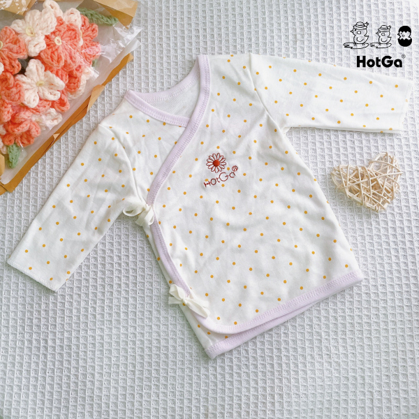 Áo sơ sinh cột dây HotGa cho bé dưới 5kg