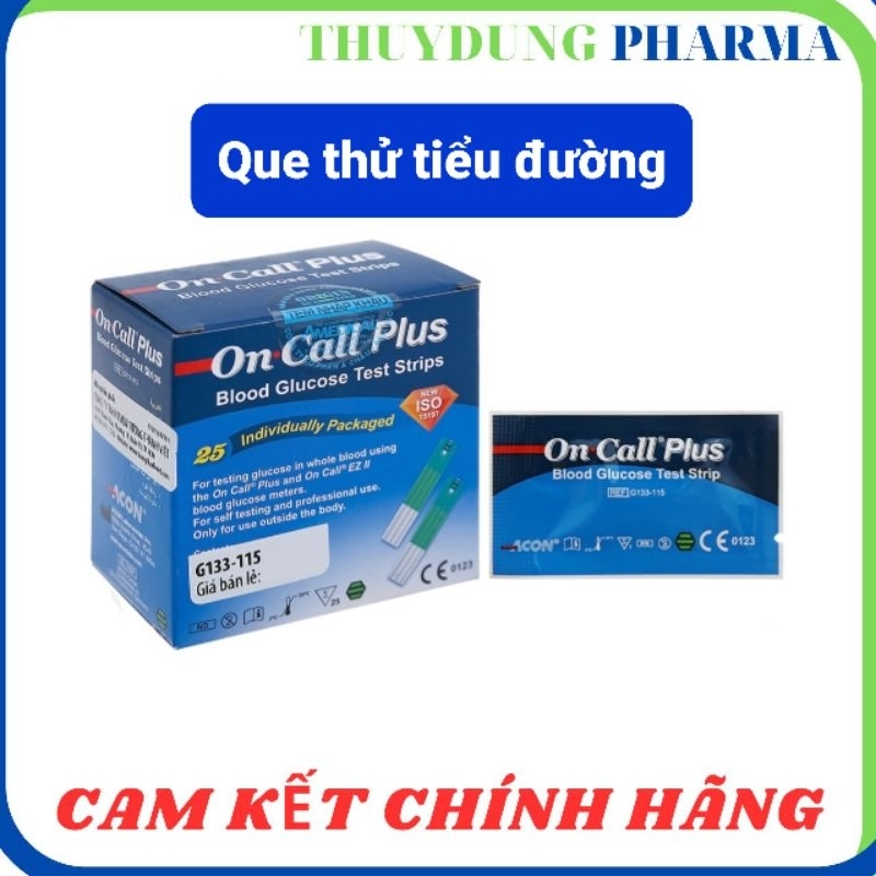 Que thử đường huyết On Call Plus (25 que)