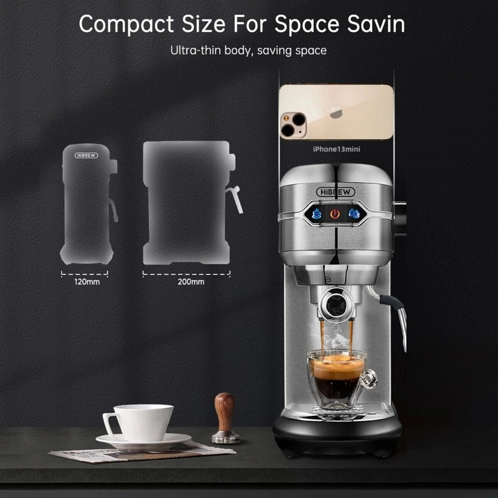 Máy Pha Cà Phê Hibrew H11 Pha Cafe Espresso Bán Tự Động Công suất 1450W pha nóng lạnh tùy thích - BH 12 tháng - Vbibom