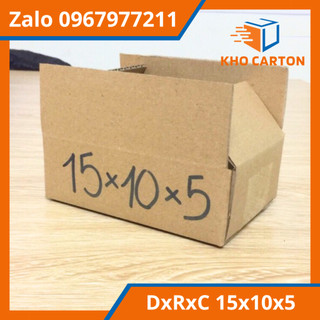 50 hộp carton 15x10x5 - hộp đóng hàng, hộp ship cod 15x10x5