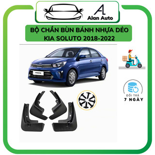 Chắn bùn bánh xe kia soluto 2019-2022, chất liệu nhựa dẻo, bộ 4 bánh