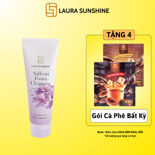 SỮA RỬA MẶT NHỤY HOA NGHỆ TÂY SAFFRON FOAM CLEANSING 120ML LAURA SUNSHINE NHẬT KIM ANH