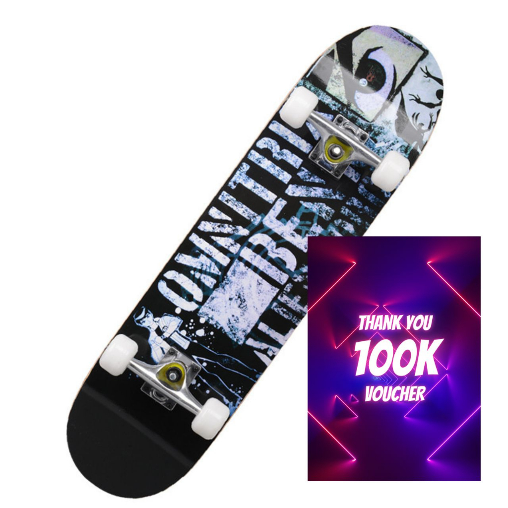 Skateboard mặt nhám, chịu lực, thể thao tiêu chuẩn