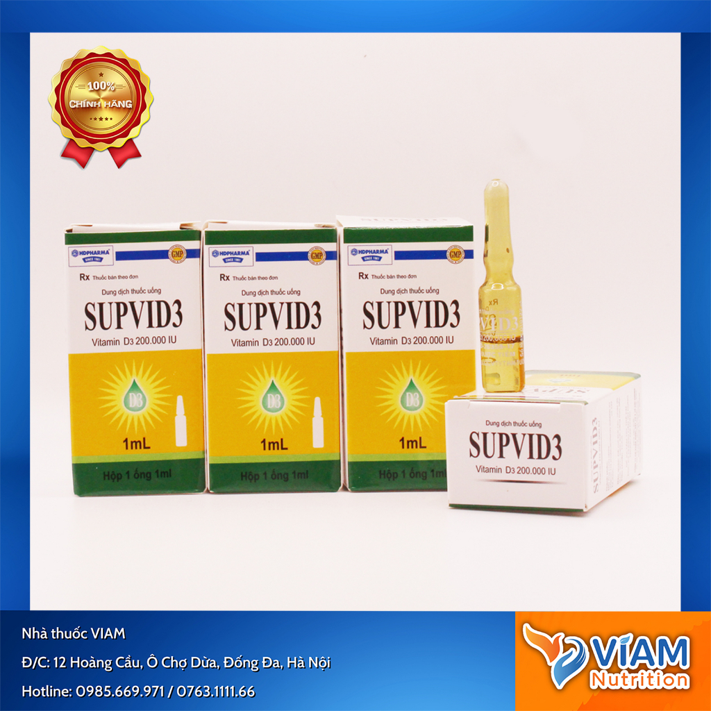 SUPVID3 Vitamin D3 200.000IU