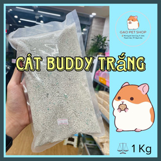 1KG 🐹 Cát buddy trắng lót chuồng Hamster