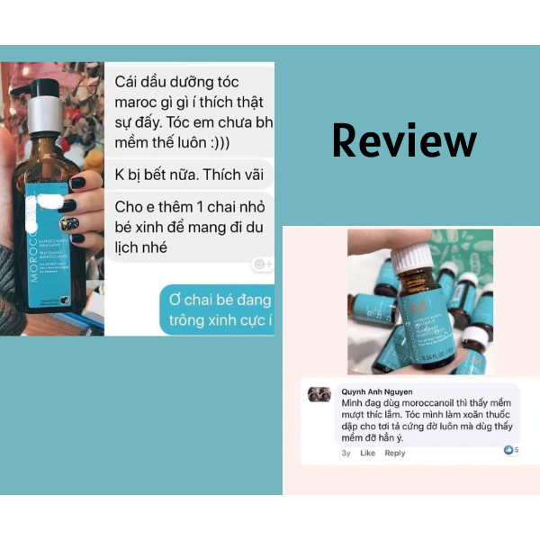 Tinh dầu dưỡng tóc Moroccan oil 10ml, 25ml