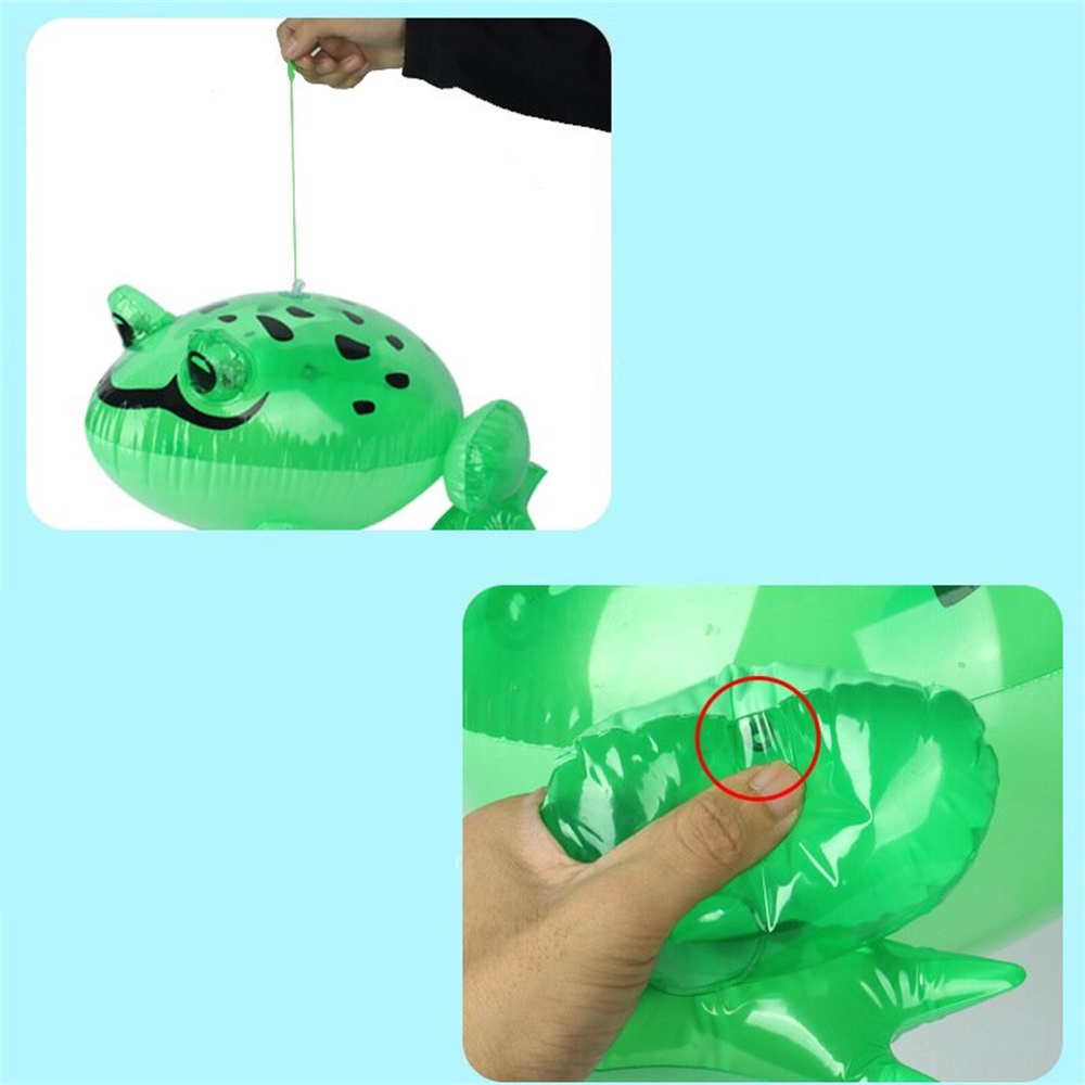 Đồ chơi Hottrend bóng bay hình Ếch xanh dễ thương có dây chun co giãn cực tốt, có đèn phát sáng thú vị