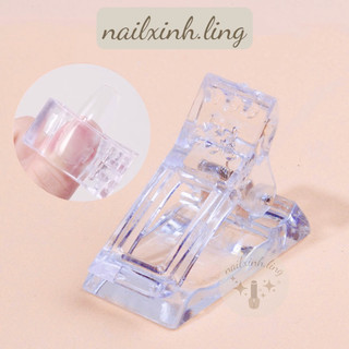 Kẹp móng úp gel gôm bằng nhựa - kẹp cố định phom móng giữ móng nối