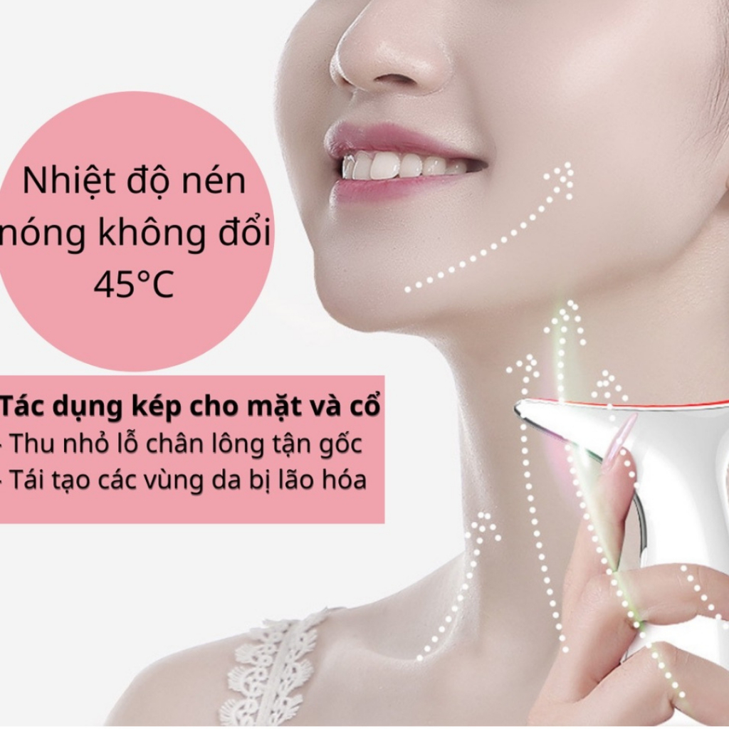 Máy đẩy tinh chất EMS 4D KOREA - Máy nâng cơ mặt kết hợp điện châm, xóa nếp nhăn và trẻ hóa làn da - Bảo hành 12 tháng