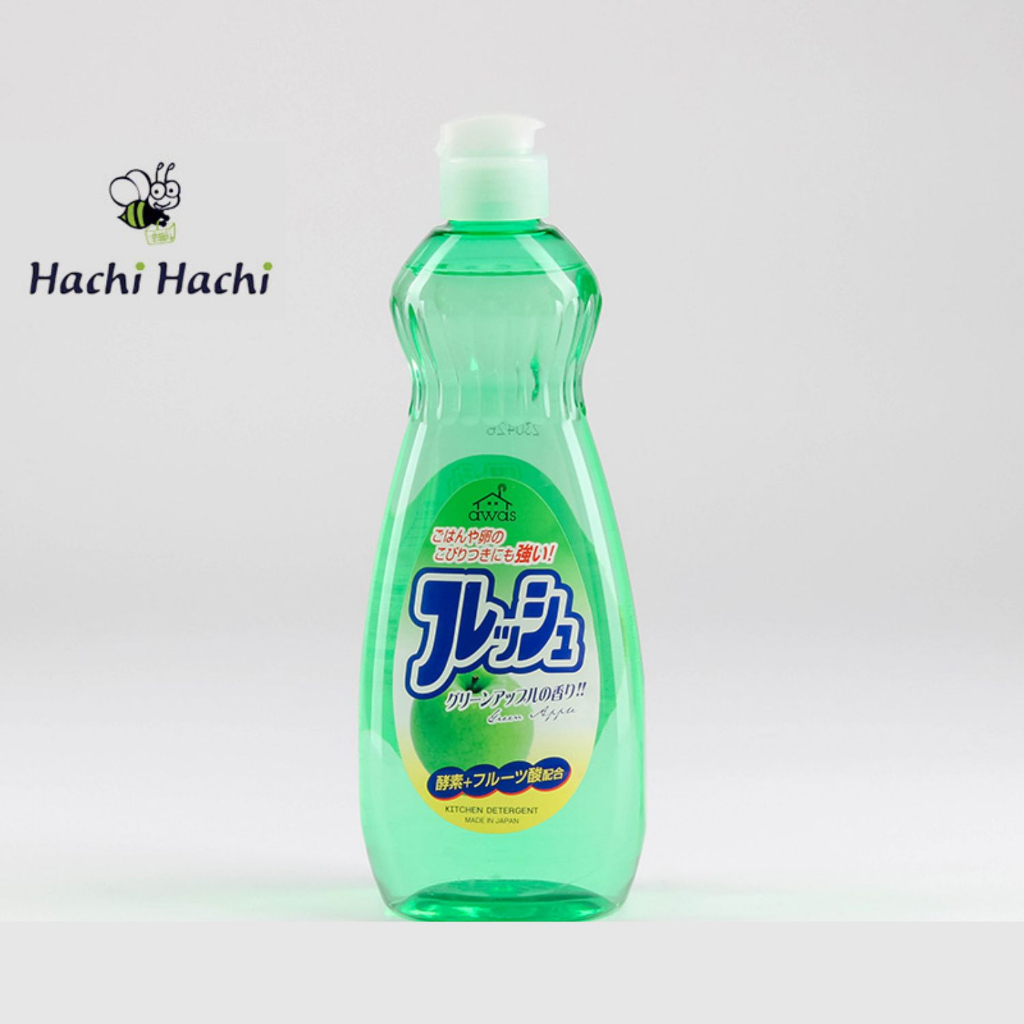 Nước rửa chén trung tính táo xanh Rocket Soap 600g - Hachi Hachi Japan Shop