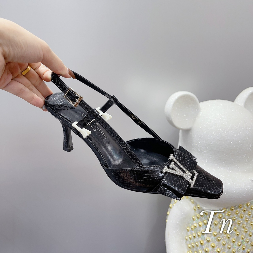 SANDAL LV TAG ĐÁ DA NHĂN