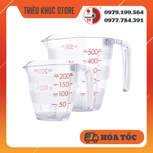 Cốc đong - Ca Đong YOKO INOCHI nhựa định lượng 200ml - 500ml dùng trong nấu ăn pha chế nhựa nguyên sinh Chính hãng