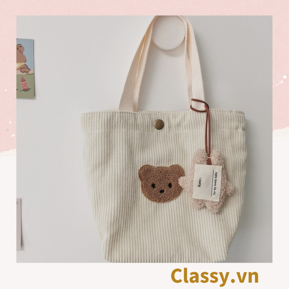 Móc khóa Classy, móc đeo điện thoại thẻ tên gắn vali mặt gấu nhiều màu, móc khóa điện thoại, sổ tay PK1518