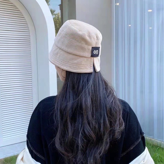 NónTai Bèo Xẻ Vành Cụp Nhiều Dáng siêu xinh 494 Chất Nhung Thêu Chữ On Thời Trang - Hata24h