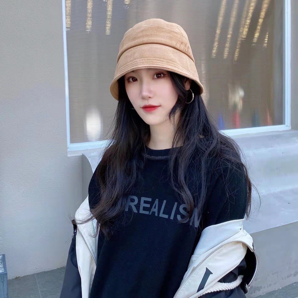 NónTai Bèo Xẻ Vành Cụp Nhiều Dáng siêu xinh 494 Chất Nhung Thêu Chữ On Thời Trang - Hata24h