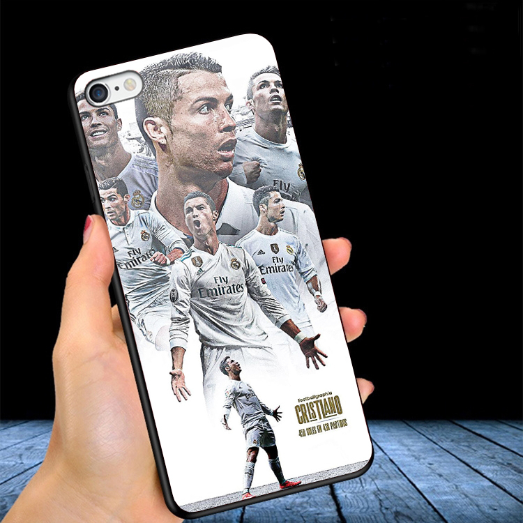 Ốp Lưng IPHONE 6,6S,6 PLUS,6S PLUS,7,8,7 PLUS,8 PLUS Mặt kính In hình Ronaldo