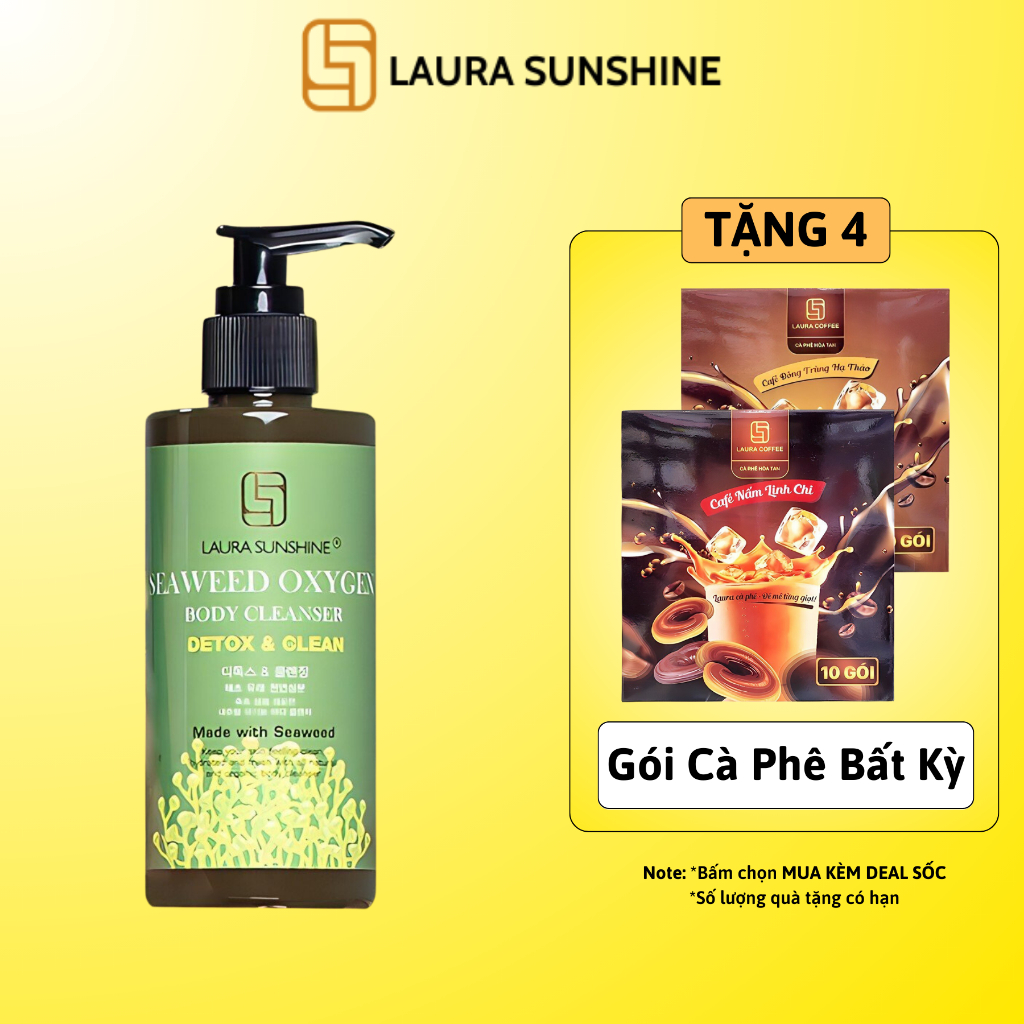 | Giảm 50% Date 04/2024 |Thải độc da toàn thân Tảo Biển - Laura Sunshine