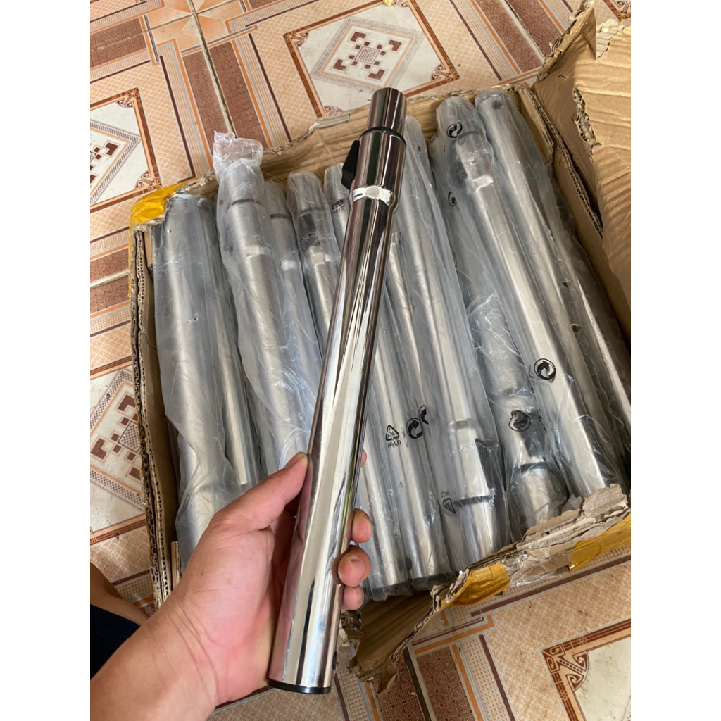 Ống Inox nối dài cho máy hút bụi kích thước 32mm - 34mm, ống nối nhựa cho máy hút bụi công nghiệp